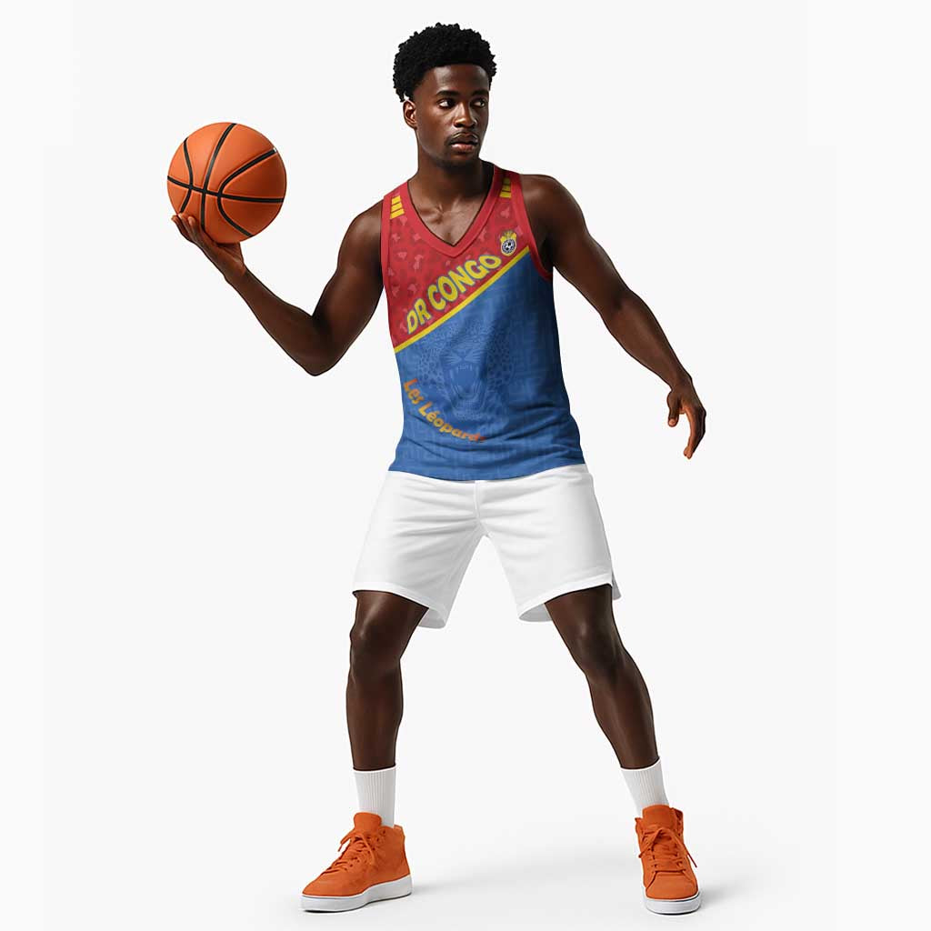 Custom DR Congo Football Basketball Jersey Go Champions - African Pride