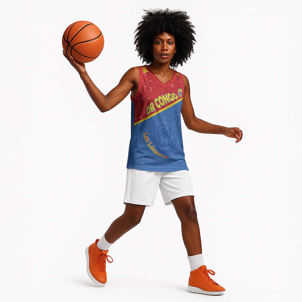 Custom DR Congo Football Basketball Jersey Go Champions - African Pride