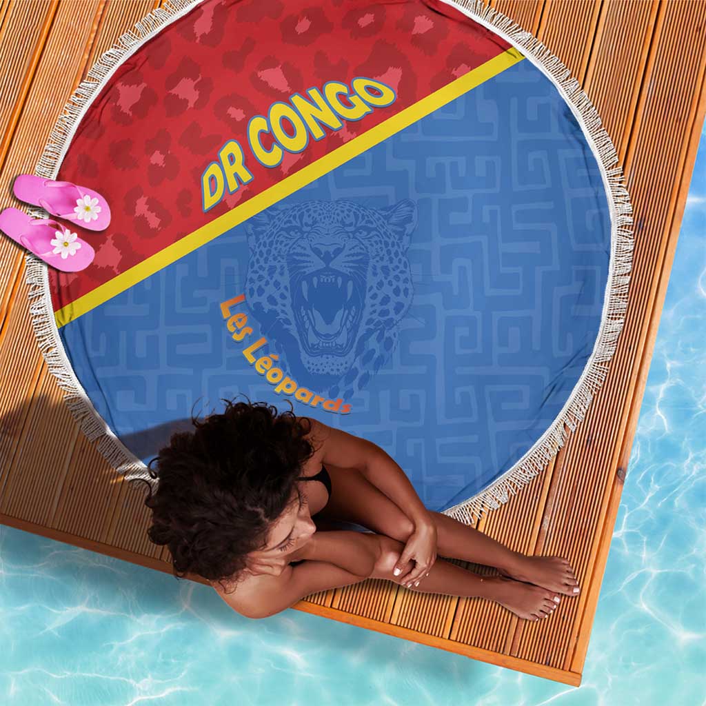 DR Congo Football Beach Blanket Go Champions - African Pride