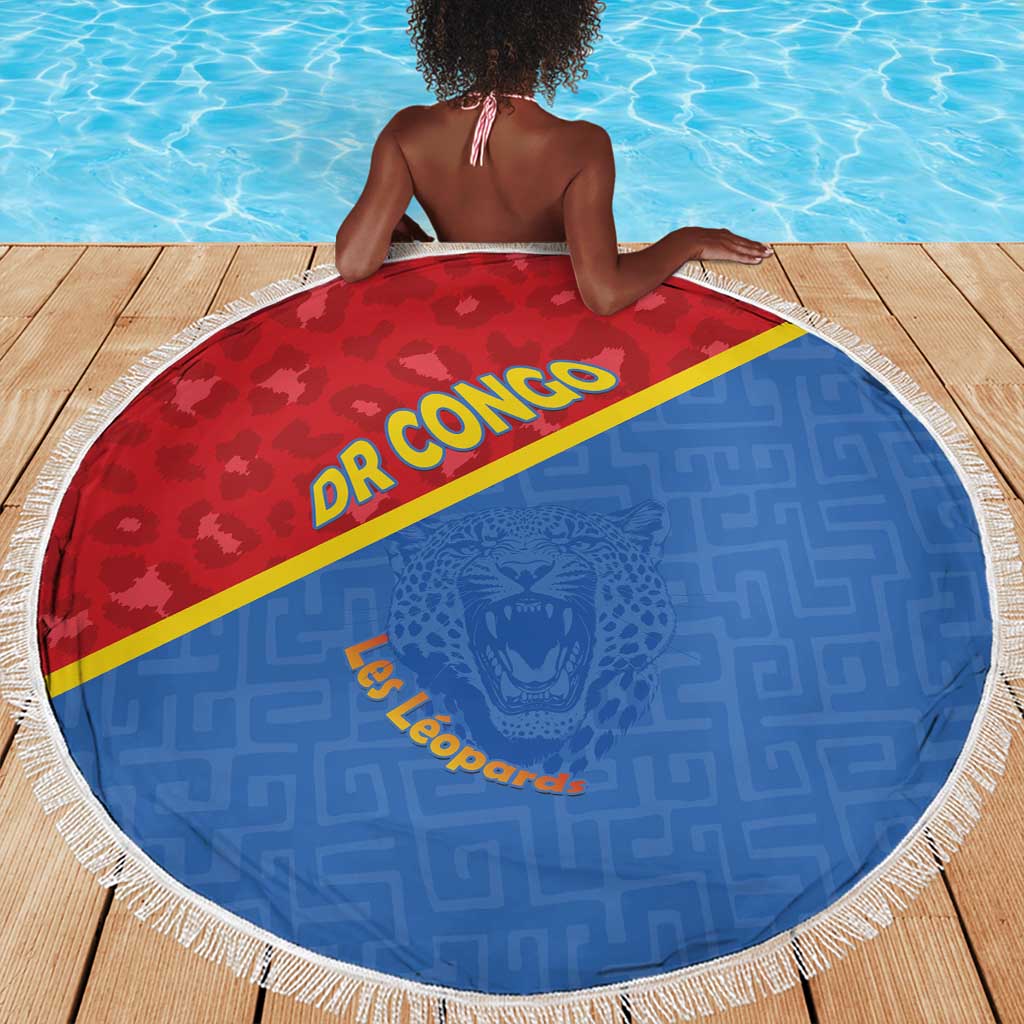 DR Congo Football Beach Blanket Go Champions - African Pride