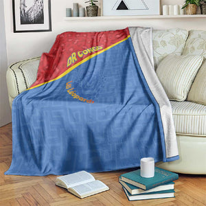 DR Congo Football Blanket Go Champions - African Pride