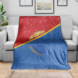 DR Congo Football Blanket Go Champions - African Pride