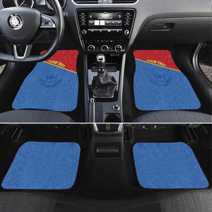 Custom DR Congo Football Car Mats Go Champions - African Pride