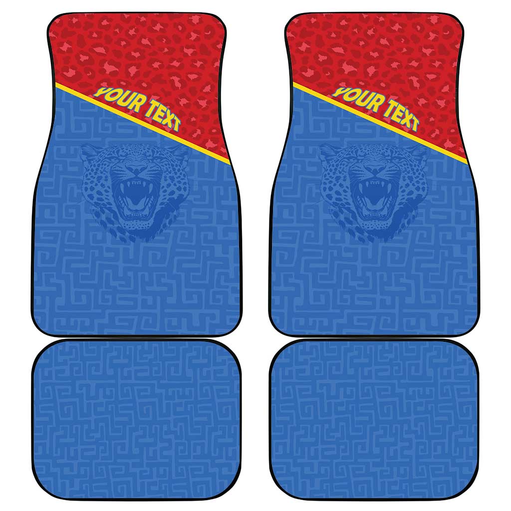 Custom DR Congo Football Car Mats Go Champions - African Pride