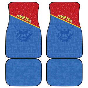 Custom DR Congo Football Car Mats Go Champions - African Pride