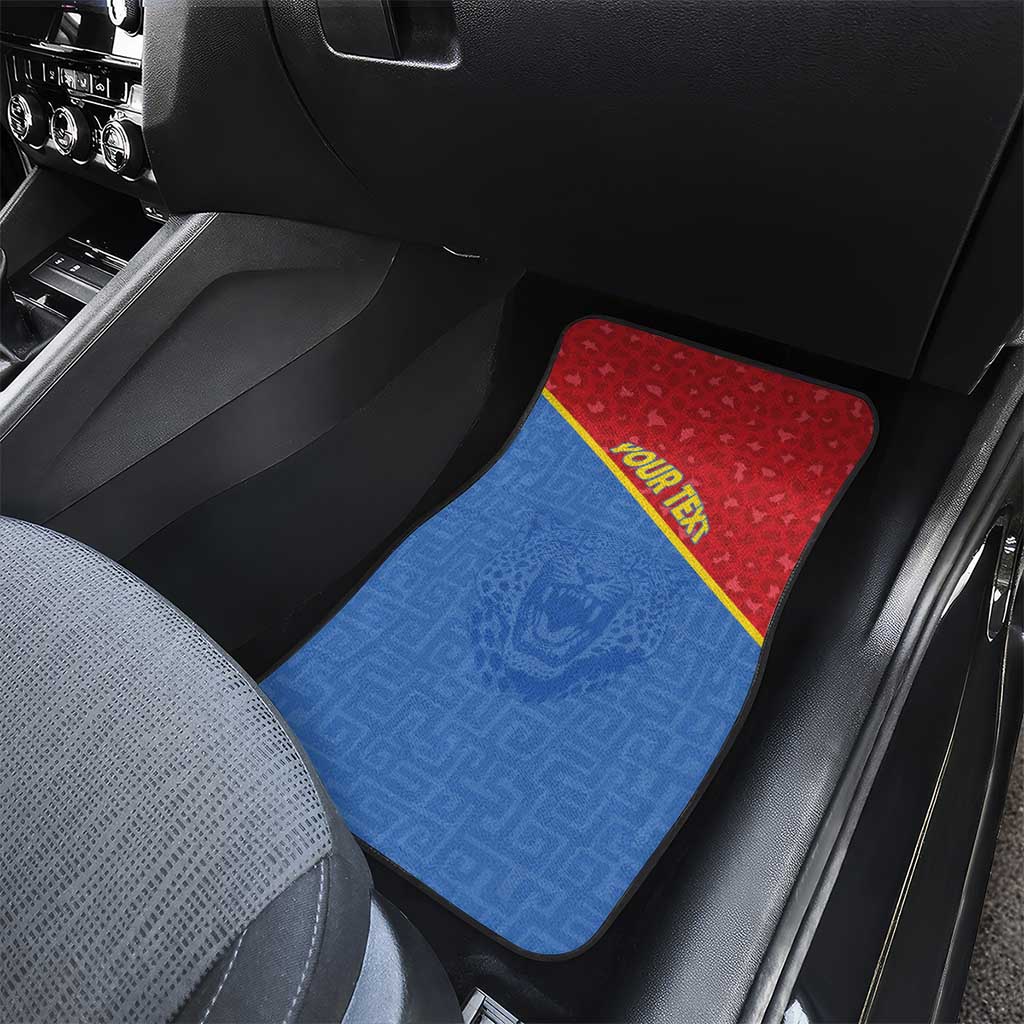 Custom DR Congo Football Car Mats Go Champions - African Pride