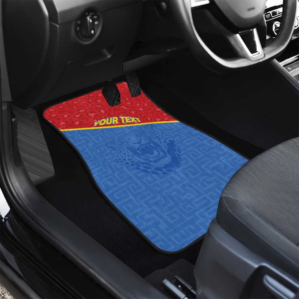 Custom DR Congo Football Car Mats Go Champions - African Pride
