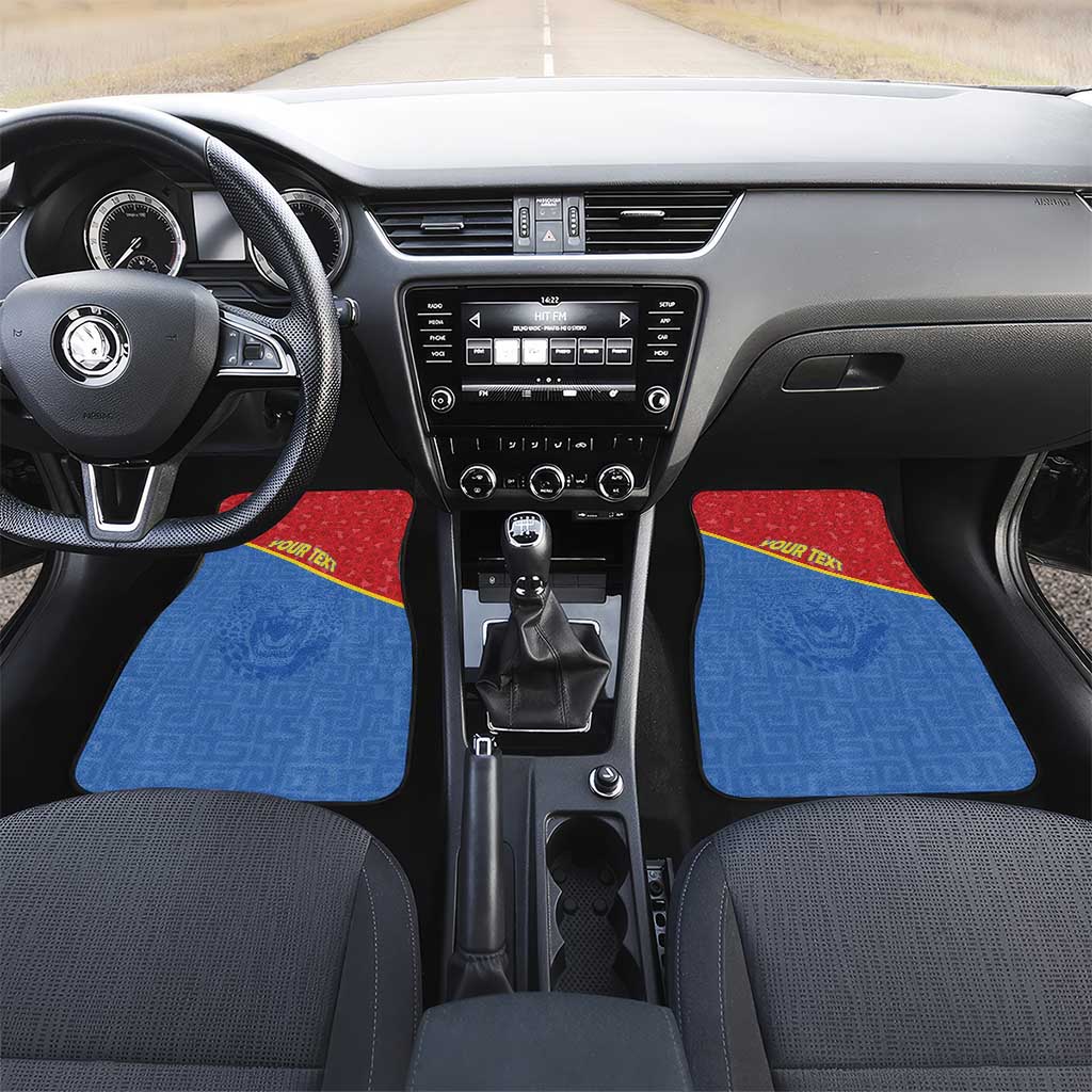 Custom DR Congo Football Car Mats Go Champions - African Pride