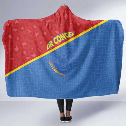 DR Congo Football Hooded Blanket Go Champions - African Pride