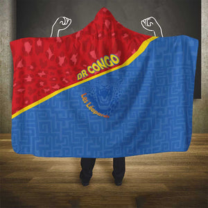 DR Congo Football Hooded Blanket Go Champions - African Pride
