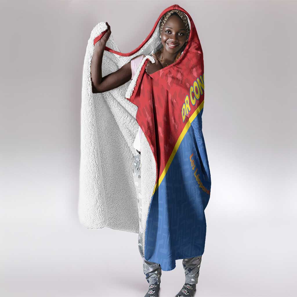 DR Congo Football Hooded Blanket Go Champions - African Pride