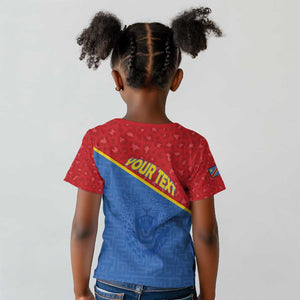 Custom DR Congo Football Kid T shirt Go Champions - African Pride