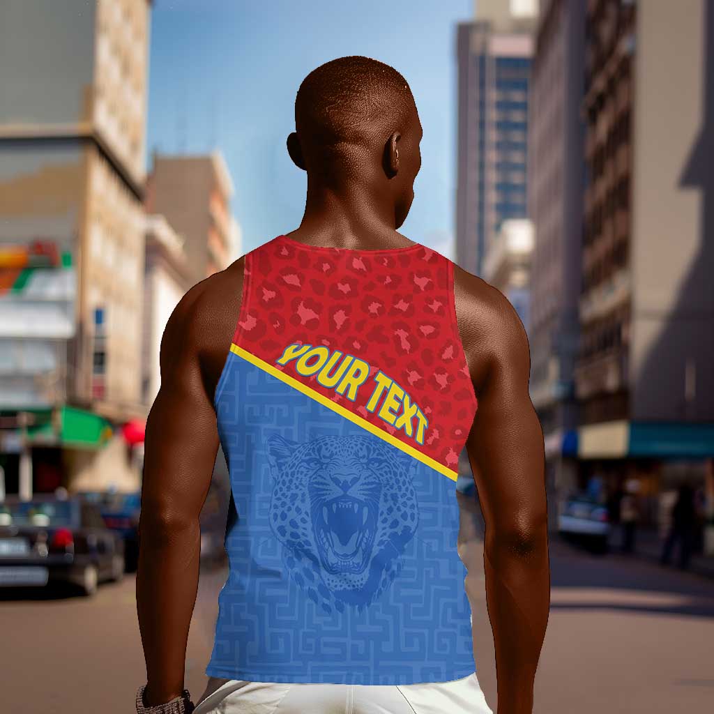 Custom DR Congo Football Men Tank Top Go Champions - African Pride