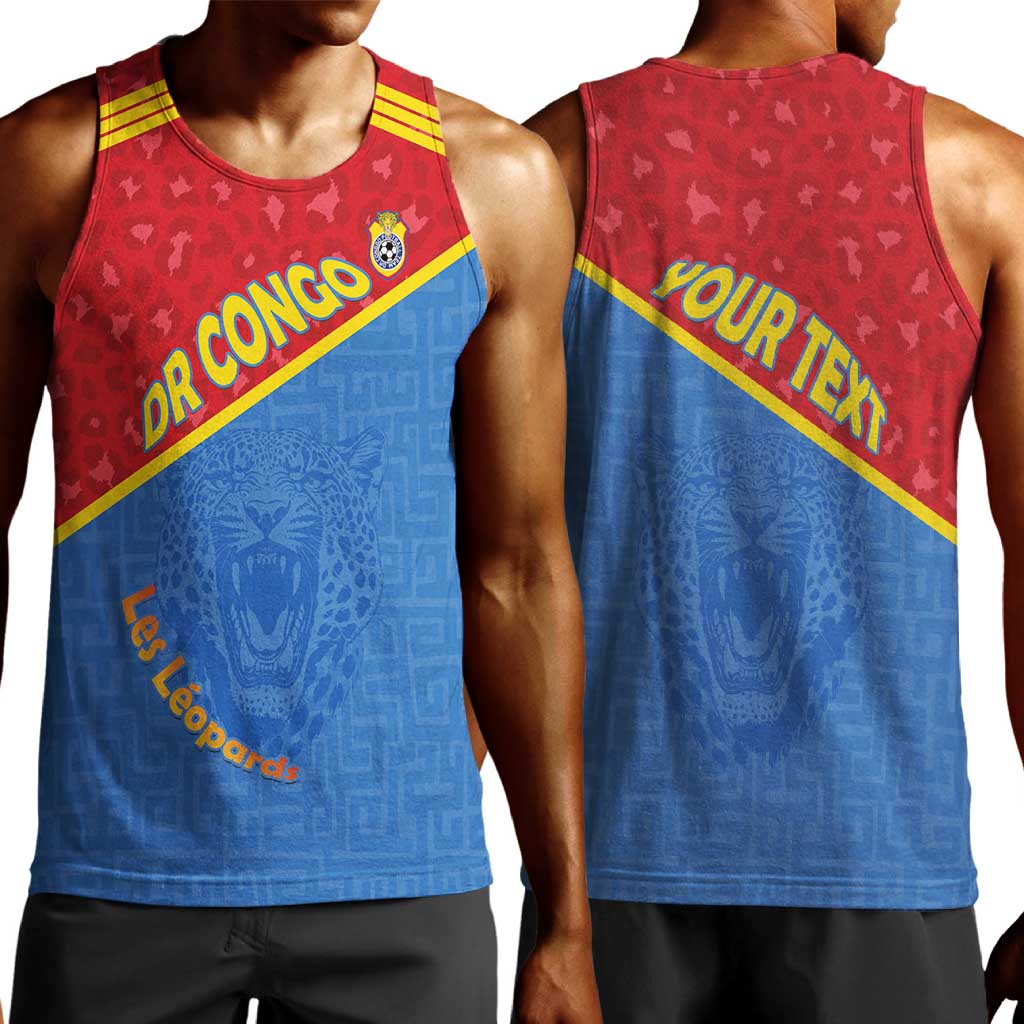 Custom DR Congo Football Men Tank Top Go Champions - African Pride