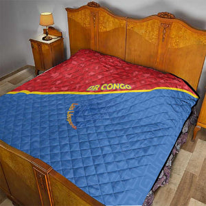 DR Congo Football Quilt Go Champions - African Pride