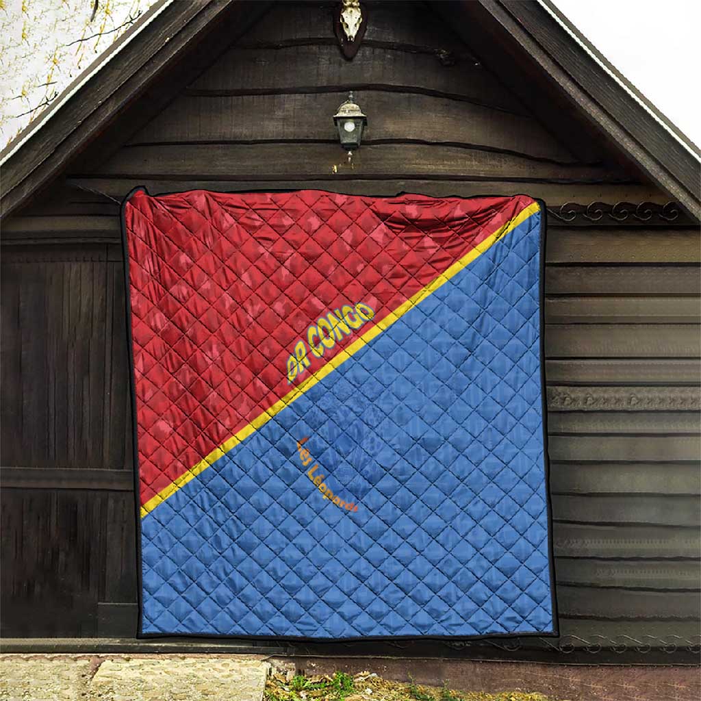 DR Congo Football Quilt Go Champions - African Pride