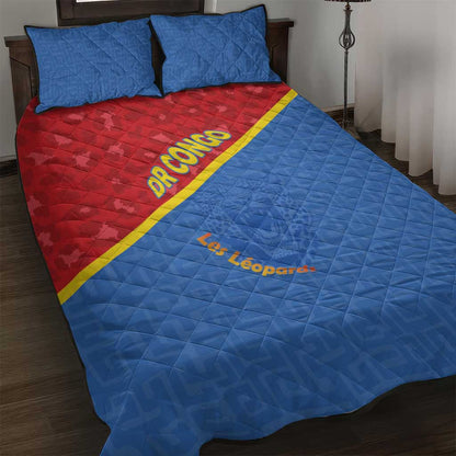 DR Congo Football Quilt Bed Set Go Champions - African Pride