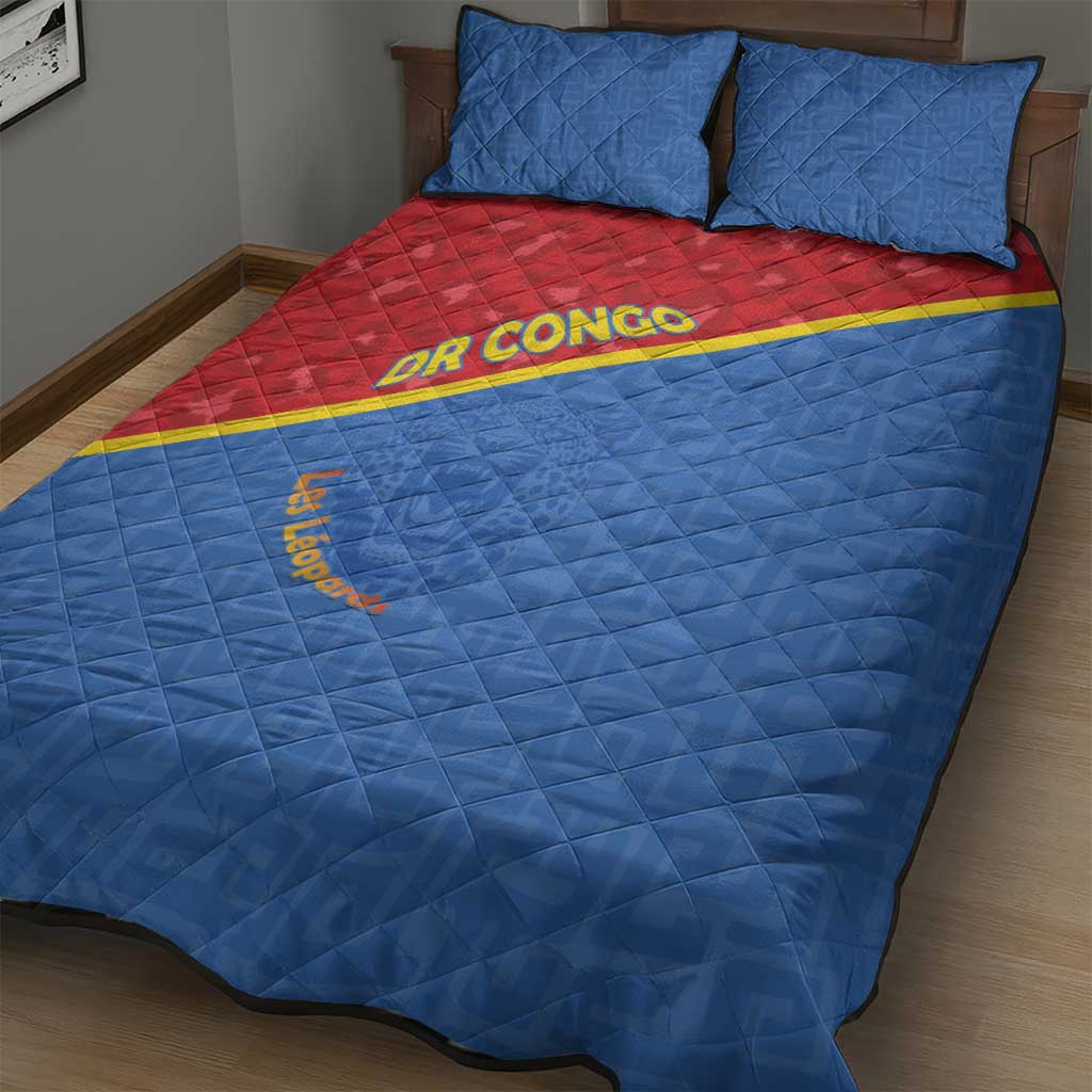 DR Congo Football Quilt Bed Set Go Champions - African Pride