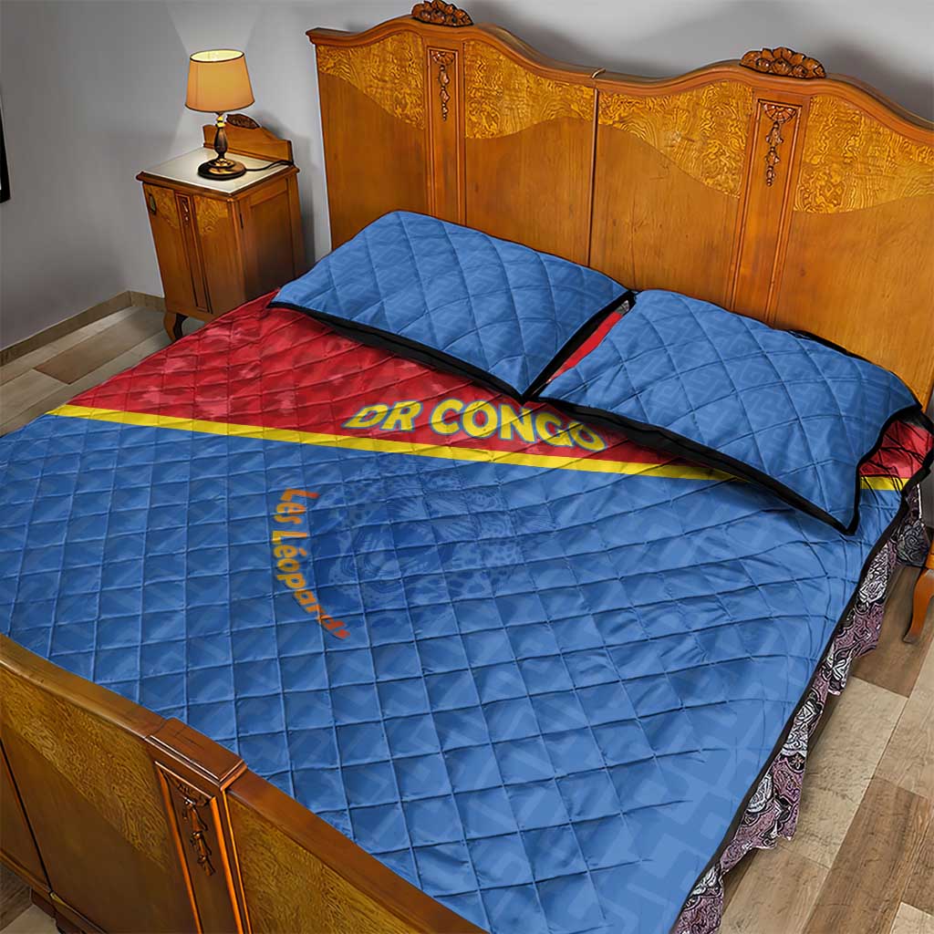 DR Congo Football Quilt Bed Set Go Champions - African Pride