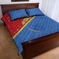 DR Congo Football Quilt Bed Set Go Champions - African Pride