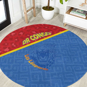 DR Congo Football Round Carpet Go Champions - African Pride