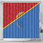 DR Congo Football Shower Curtain Go Champions - African Pride