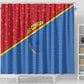 DR Congo Football Shower Curtain Go Champions - African Pride