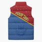 Custom DR Congo Football Sleeveless Puffer Jacket Allez Les Léopards