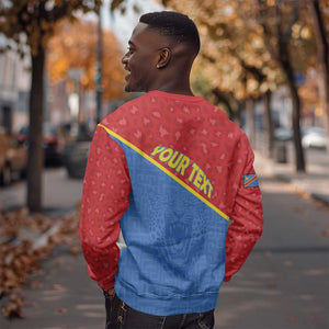 Custom DR Congo Football Sweatshirt Go Champions - African Pride