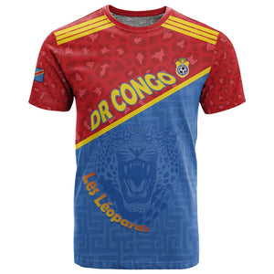 Custom DR Congo Football T shirt Go Champions - African Pride