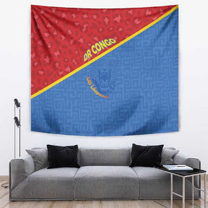 DR Congo Football Tapestry Go Champions - African Pride