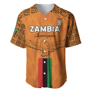 Custom Zambia Football Baseball Jersey Come On Chipolopolo - African Pride