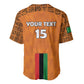 Custom Zambia Football Baseball Jersey Come On Chipolopolo - African Pride
