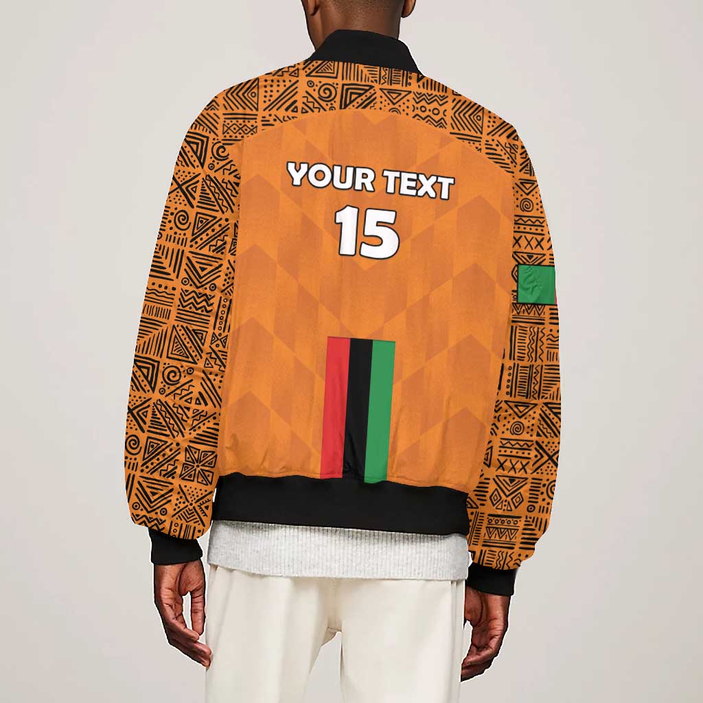 Custom Zambia Football Bomber Jacket Come On Chipolopolo - African Pride