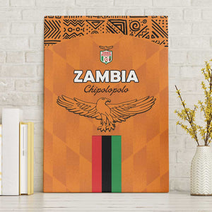 Zambia Football Canvas Wall Art Come On Chipolopolo - African Pride