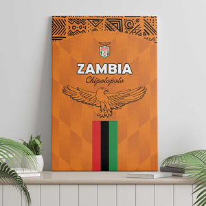 Zambia Football Canvas Wall Art Come On Chipolopolo - African Pride
