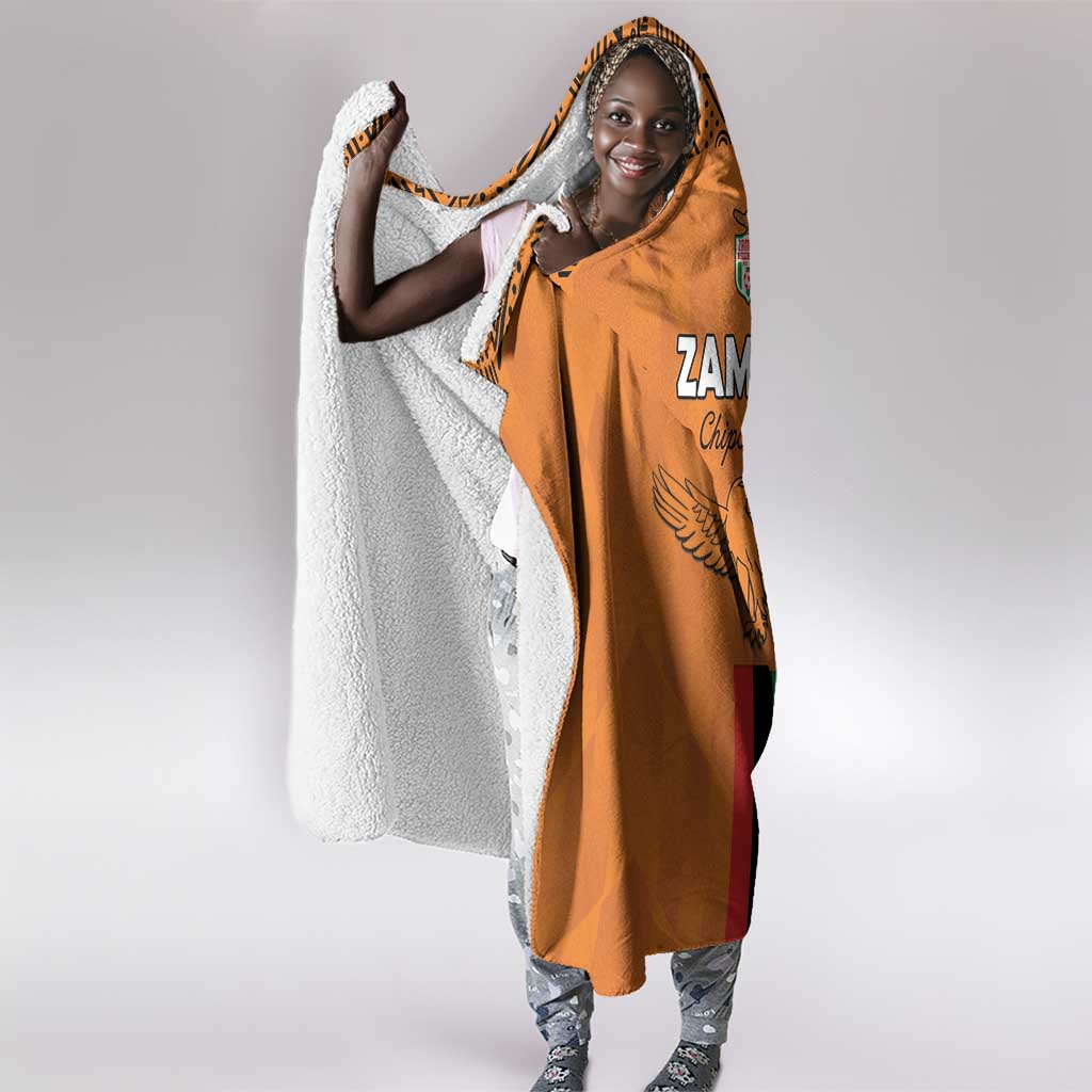 Zambia Football Hooded Blanket Come On Chipolopolo - African Pride