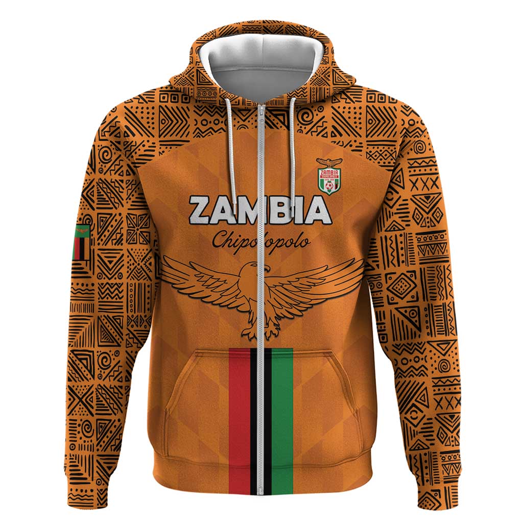 Custom Zambia Football Hoodie Come On Chipolopolo - African Pride
