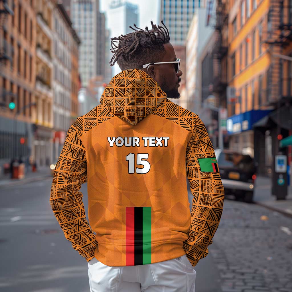 Custom Zambia Football Hoodie Come On Chipolopolo - African Pride