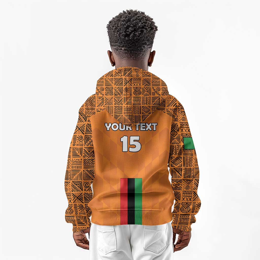 Custom Zambia Football Kid Hoodie Come On Chipolopolo - African Pride