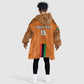 Custom Zambia Football Kid Wearable Blanket Hoodie Come On Chipolopolo - African Pride