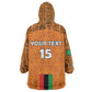 Custom Zambia Football Kid Wearable Blanket Hoodie Come On Chipolopolo - African Pride