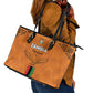 Zambia Football Leather Tote Bag Come On Chipolopolo - African Pride