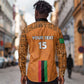Custom Zambia Football Long Sleeve Button Shirt Come On Chipolopolo - African Pride