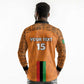Custom Zambia Football Long Sleeve Polo Shirt Come On Chipolopolo - African Pride