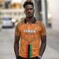 Custom Zambia Football Polo Shirt Come On Chipolopolo - African Pride