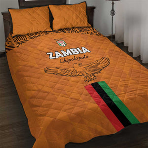 Zambia Football Quilt Bed Set Come On Chipolopolo - African Pride