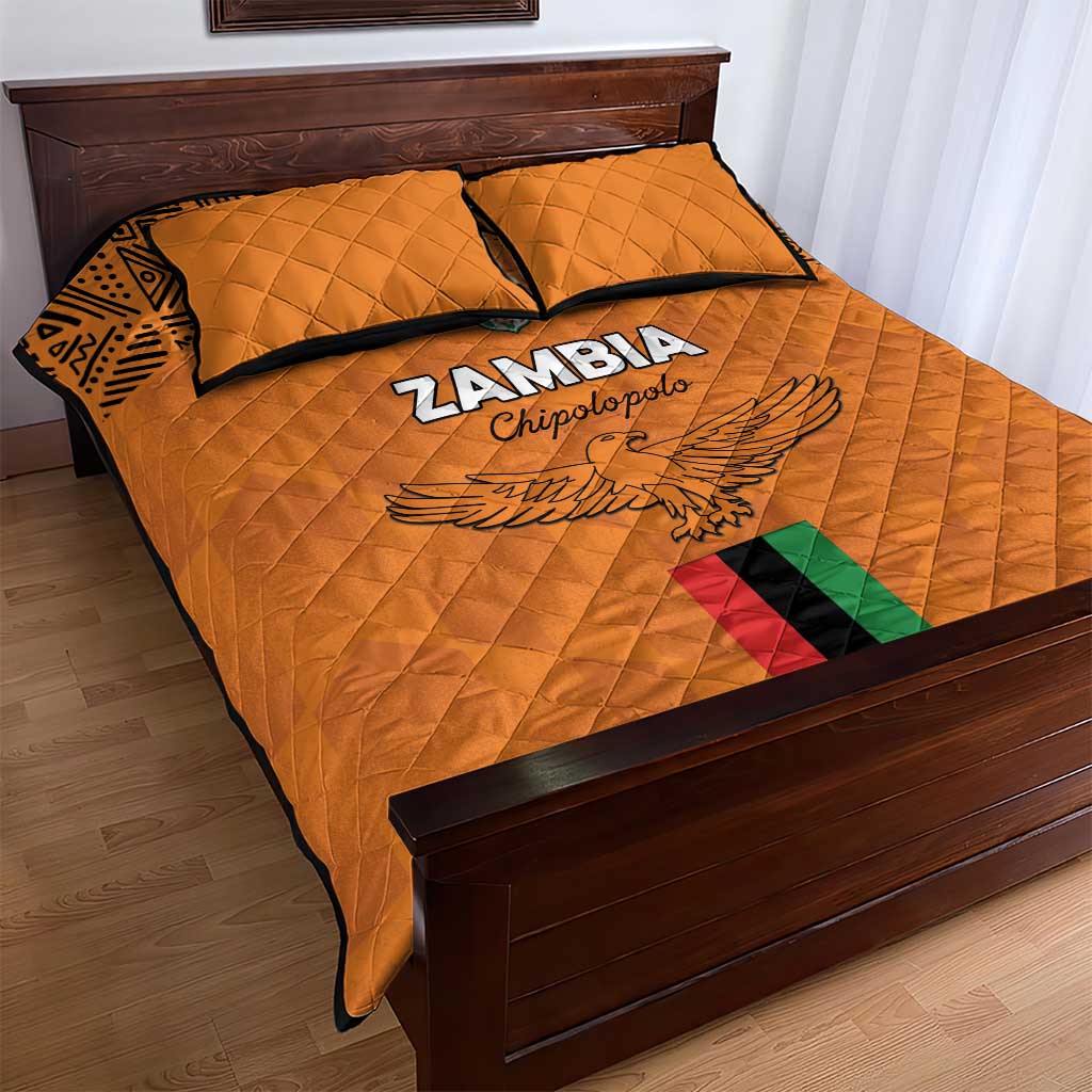 Zambia Football Quilt Bed Set Come On Chipolopolo - African Pride