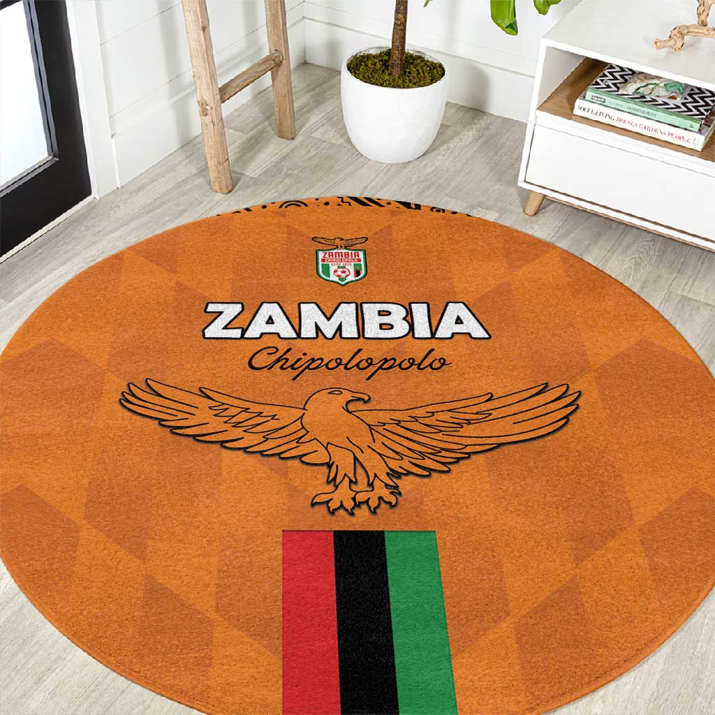 Zambia Football Round Carpet Come On Chipolopolo - African Pride