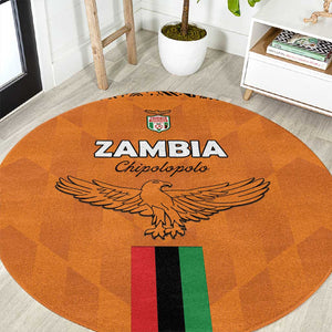 Zambia Football Round Carpet Come On Chipolopolo - African Pride